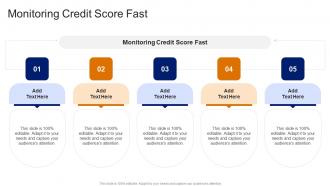Monitoring Credit Score Fast In Powerpoint And Google Slides Cpb
