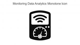 Monitoring Data Analytics Monotone Icon In Powerpoint Pptx Png And Editable Eps Format