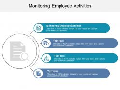 Monitoring employee activities ppt powerpoint presentation professional guide cpb
