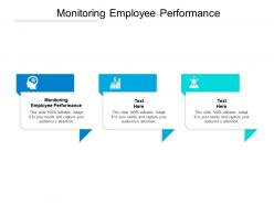Monitoring employee performance ppt powerpoint presentation pictures cpb