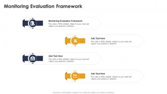 Monitoring Evaluation Framework In Powerpoint And Google Slides Cpb