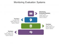 Monitoring evaluation systems ppt powerpoint presentation summary graphics example cpb
