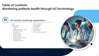 Monitoring Patients Health Through IoT Technology Powerpoint Presentation Slides IoT CD V Designed Slides