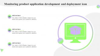 Monitoring Product Application Development And Deployment Icon