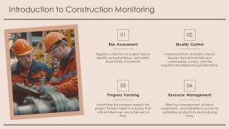 Monitoring Progress And Adjustments In The Construction Phase PPT Template AT Slides Appealing
