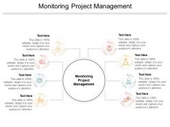 Monitoring project management ppt powerpoint presentation model cpb