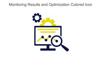 Monitoring Results And Optimization Colored Icon In Powerpoint Pptx Png And Editable Eps Format