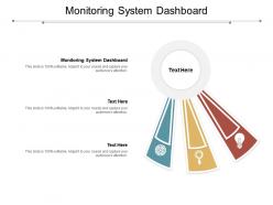 Monitoring system dashboard ppt powerpoint presentation infographic template cpb