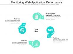 Monitoring web application performance ppt powerpoint presentation slideshow cpb