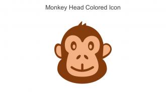 Monkey Head Colored Icon In Powerpoint Pptx Png And Editable Eps Format