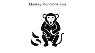 Monkey Monotone Icon In Powerpoint Pptx Png And Editable Eps Format