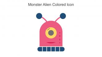 Monster Alien Colored Icon In Powerpoint Pptx Png And Editable Eps Format