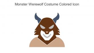 Monster Werewolf Costume Colored Icon In Powerpoint Pptx Png And Editable Eps Format