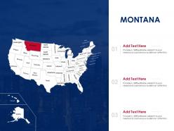 Montana map powerpoint presentation ppt template
