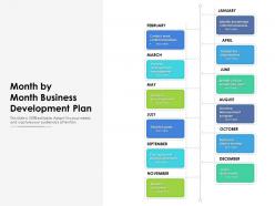 Month by month business development plan