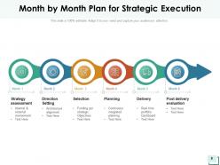 Month By Month Plan Business Advancement Management Organization Development