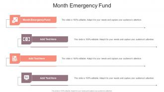 Month Emergency Fund In Powerpoint And Google Slides Cpb
