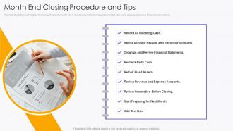 Month End Closing Procedure And Tips