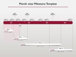 Month wise milestone timeline ppt powerpoint presentation ideas