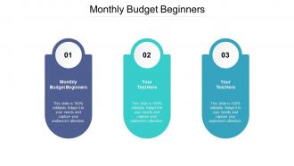 Monthly budget beginners ppt powerpoint presentation file show cpb