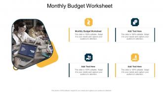 Monthly Budget Worksheet In Powerpoint And Google Slides Cpb
