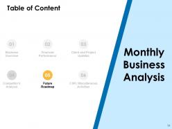 Monthly business analysis powerpoint presentation slides