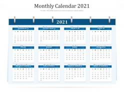 Monthly Calendar 2021