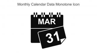 Monthly Calendar Data Monotone Icon In Powerpoint Pptx Png And Editable Eps Format