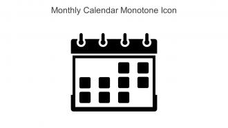 Monthly Calendar Monotone Icon In Powerpoint Pptx Png And Editable Eps Format