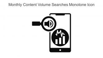 Monthly Content Volume Searches Monotone Icon In Powerpoint Pptx Png And Editable Eps Format