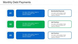 Monthly Debt Payments Ppt Powerpoint Presentation Gallery Ideas Cpb