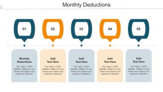 Monthly Deductions Ppt Powerpoint Presentation Model Grid Cpb