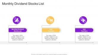 Monthly Dividend Stocks List In Powerpoint And Google Slides Cpb