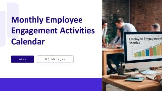 Monthly Employee Engagement Activities Calendar PPT Summary AT