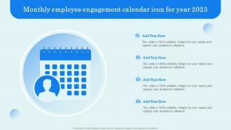 Monthly Employee Engagement Calendar Icon For Year 2023