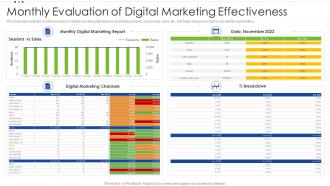 Monthly Evaluation Of Digital Marketing Effectiveness