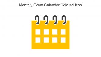 Monthly Event Calendar Colored Icon In Powerpoint Pptx Png And Editable Eps Format