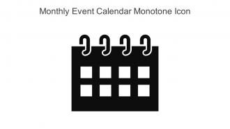 Monthly Event Calendar Monotone Icon In Powerpoint Pptx Png And Editable Eps Format
