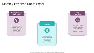 Monthly Expense Sheet Excel In Powerpoint And Google Slides Cpb