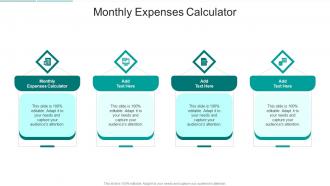 Monthly Expenses Calculator In Powerpoint And Google Slides Cpb