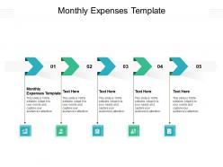 Monthly expenses template ppt powerpoint presentation pictures guide cpb