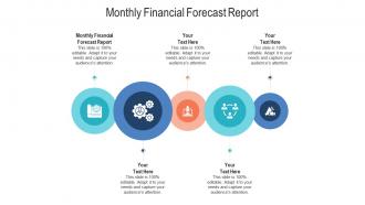 Monthly financial forecast report ppt powerpoint presentation model visual aids cpb