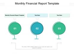 Monthly financial report template ppt powerpoint presentation gallery images cpb