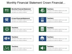 Monthly financial statement crown financial statement budget themes objectives