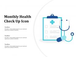 Monthly health check up icon