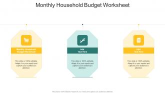 Monthly Household Budget Worksheet In Powerpoint And Google Slides Cpb