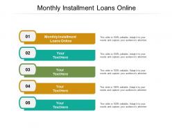 Monthly installment loans online ppt powerpoint presentation professional information cpb