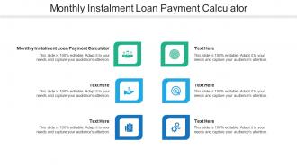 Monthly instalment loan payment calculator ppt powerpoint presentation outline icon cpb