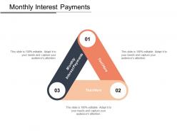 Monthly interest payments ppt powerpoint presentation layouts examples cpb