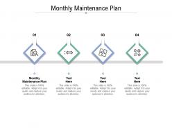 Monthly maintenance plan ppt powerpoint presentation professional icon cpb